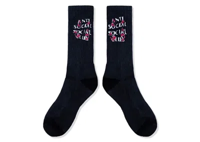 Pre-owned Anti Social Club Men's  Kkotch Socks In Black