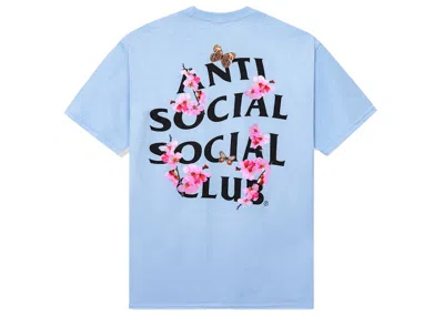 Pre-owned Anti Social Club Men's  Kkotch Tee Shirt In Blue