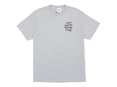 Pre-owned Anti Social Club Men's  Kkotch Tee Shirt In Grey In Gray