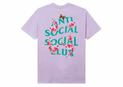 Pre-owned Anti Social Club Men's  Kkotch Tee Shirt In Lavender In Purple