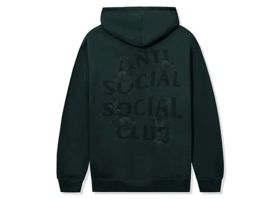 Pre-owned Anti Social Club Men's  Kkotch Tonal Hoodie In Forest Green