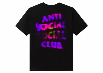 Pre-owned Anti Social Club Men's  Lava Tee Shirt In Black