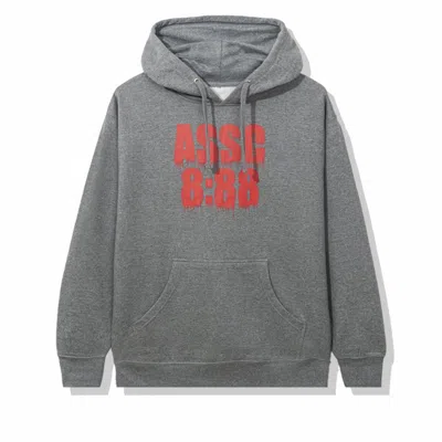 Pre-owned Anti Social Club Men's  Liatard Hoodie In Grey In Gray