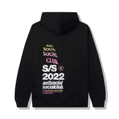 Pre-owned Anti Social Club Men's  Link In Bio Hoodie In Black