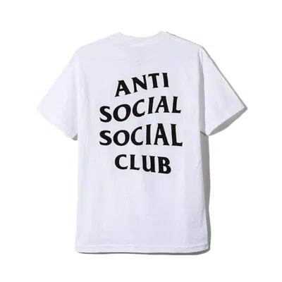 Pre-owned Anti Social Club Men's  Logo Tee Shirt In White