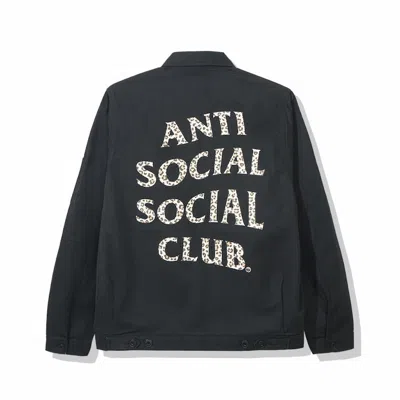 Pre-owned Anti Social Club Men's  Lube Jacket In Black