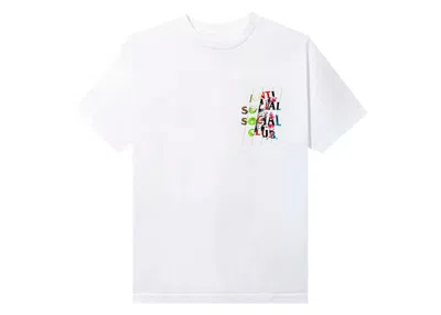 Pre-owned Anti Social Club Men's  Madness Tee Shirt In White