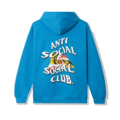Pre-owned Anti Social Club Men's  Maryland Hoodie In Blue