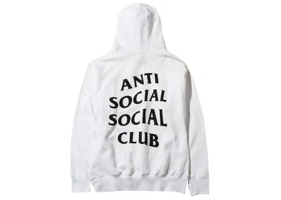Pre-owned Anti Social Club Men's  Masochism Mind Game Hoodie In White