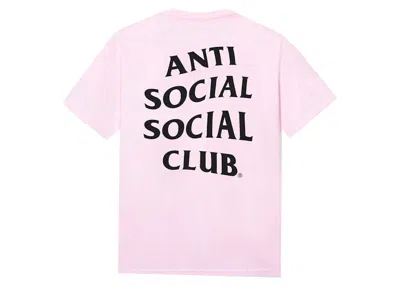 Pre-owned Anti Social Club Men's  Mind Game Tee Shirt In Pink