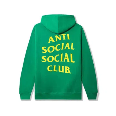 Pre-owned Anti Social Club Men's  Mind Games A/f 21 Hoodie In Green