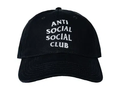 Pre-owned Anti Social Club Men's  Mind Games Glitter Cap In Black