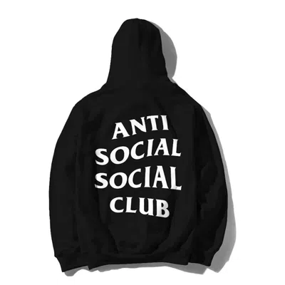 Pre-owned Anti Social Club Men's  Mind Games Hoodie (fw19) In Black