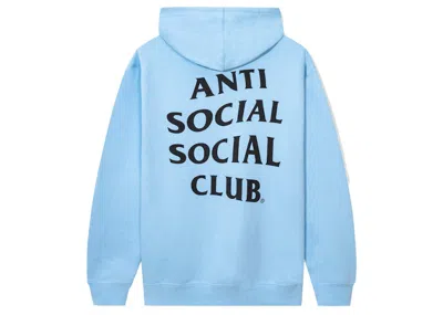 Pre-owned Anti Social Club Men's  Mind Games Hoodie In Blue