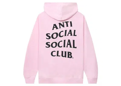 Pre-owned Anti Social Club Men's  Mind Games Hoodiein Black/pink