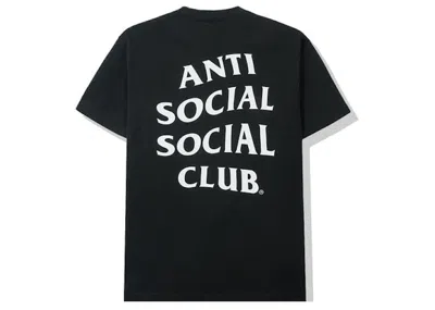 Pre-owned Anti Social Club Men's  Mind Games Tee Shirt In Black