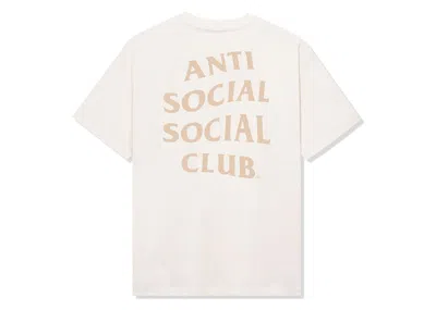 Pre-owned Anti Social Club Men's  Mind Games Tee Shirt In Natural