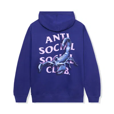 Pre-owned Anti Social Club Men's  Moodsting Hoodie In Purple