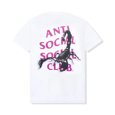Pre-owned Anti Social Club Men's  Moodsting T-shirt In White