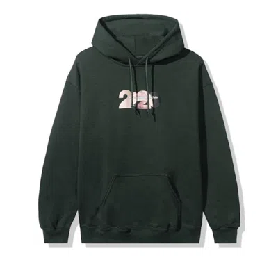Pre-owned Anti Social Club Men's  Mouthful Hoodie In Green