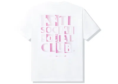 Pre-owned Anti Social Club Men's  Muted T-shirt In White