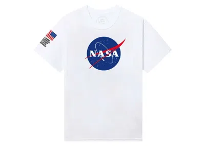 Pre-owned Anti Social Club Men's  Nasa Nebula Tee Shirt In White