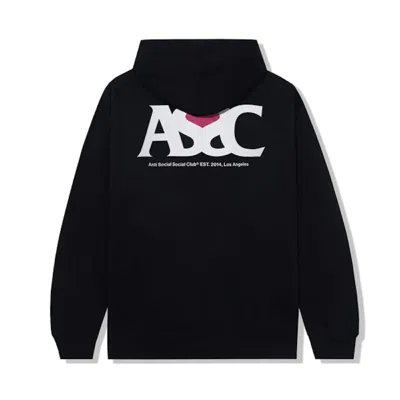 Pre-owned Anti Social Club Men's  Negative Space Hoodie In Black