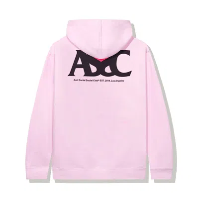 Pre-owned Anti Social Club Men's  Negative Space Hoodie In Pink