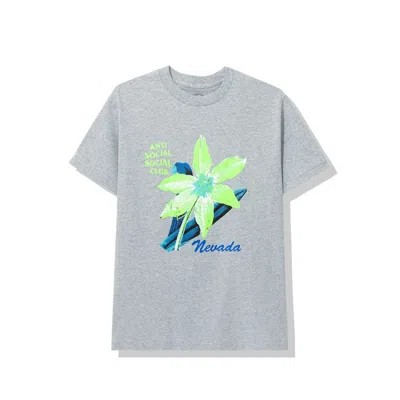 Pre-owned Anti Social Club Men's  Nevada Tee Shirt In Grey