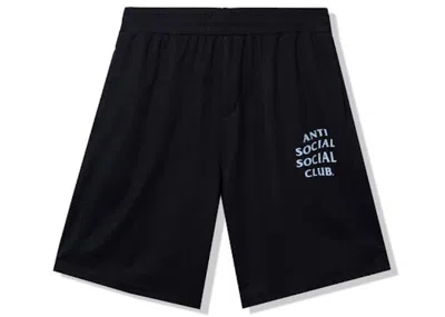 Pre-owned Anti Social Club Men's  Never Made The Team Mesh Shorts In Black