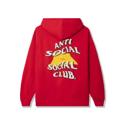 Pre-owned Anti Social Club Men's  New Mexico Hoodie In Red