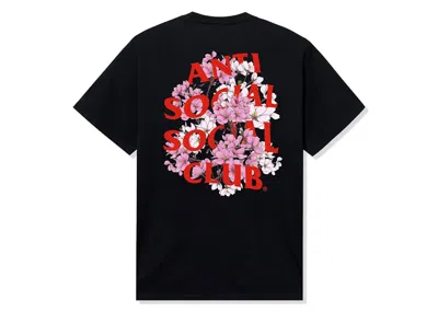 Pre-owned Anti Social Club Men's  Nihon Japan Exclusive Drop Tee Shirt In Black