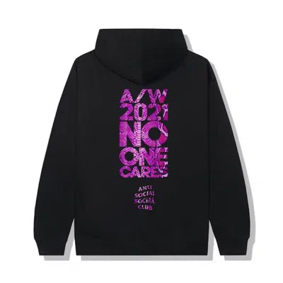 Pre-owned Anti Social Club Men's  No1 Curr Hoodie In Black