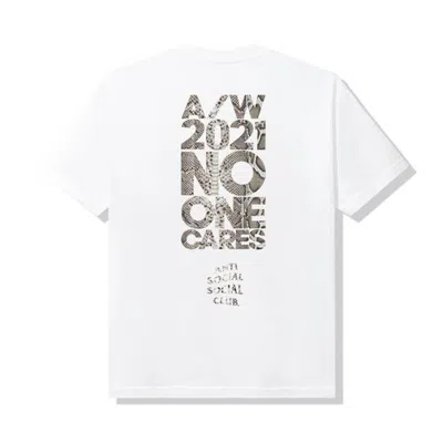 Pre-owned Anti Social Club Men's  No1 Curr T-shirt In White