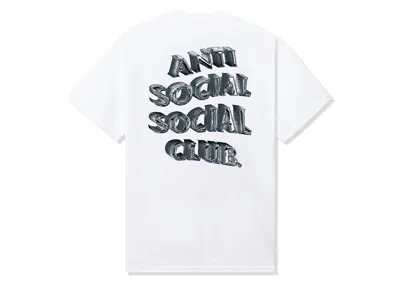 Pre-owned Anti Social Club Men's  Not Fair Tee Shirt In White