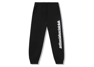 Pre-owned Anti Social Club Men's  Official Sweatpants In Black