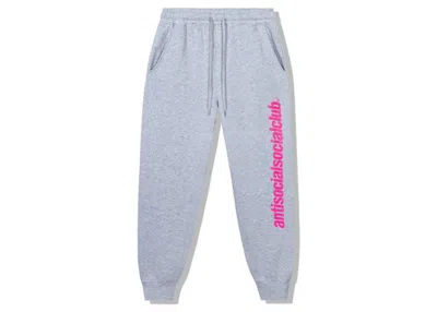 Pre-owned Anti Social Club Men's  Official Sweatpants In Grey
