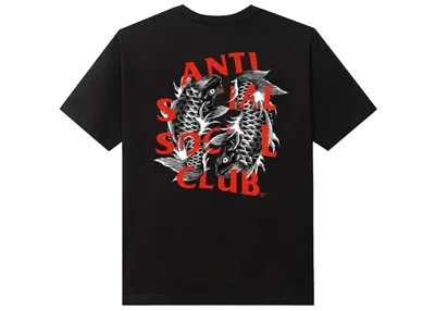 Pre-owned Anti Social Club Men's  Omakase Tee Shirt In Black