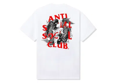 Pre-owned Anti Social Club Men's  Omakase Tee Shirt In White