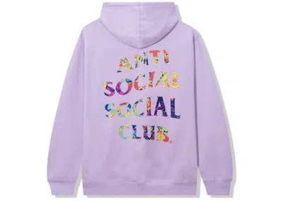 Pre-owned Anti Social Club Men's  Pedals On The Floor Hoodie In Lavendar