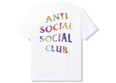 Pre-owned Anti Social Club Men's  Pedals On The Floor T-shirt In White
