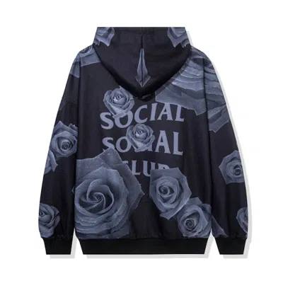 Pre-owned Anti Social Club Men's  Petal To The Floor Hoodie In Black