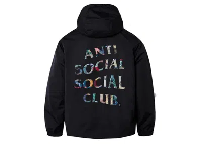 Pre-owned Anti Social Club Men's  Picking Up The Pieces Hoodie In Black