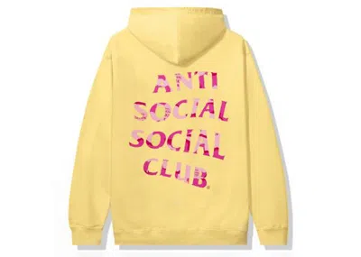 Pre-owned Anti Social Club Men's  Plain Sight Hoodie In Yellow