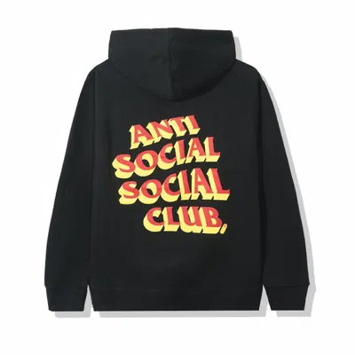 Pre-owned Anti Social Club Men's  Popcorn Hoodie In Black
