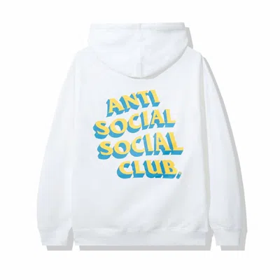 Pre-owned Anti Social Club Men's  Popcorn Hoodie In White