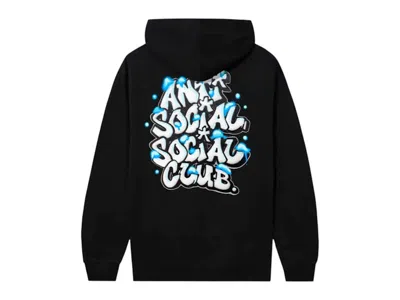 Pre-owned Anti Social Club Men's  Powder Hoodie In Black