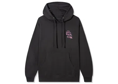 Pre-owned Anti Social Club Men's  Quest For Love Hoodie In Charcoal
