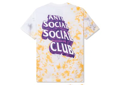 Pre-owned Anti Social Club Men's  Quest For Love Tee Shirt In Tie Dye