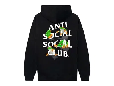 Pre-owned Anti Social Club Men's  Red Eye Hoodie In Black